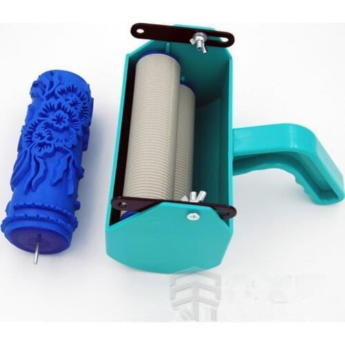 5 inch Decorative paint machine 5" Rubber Roller Single Color patterned paint roller liquid wallpaper DIY decoration machine
