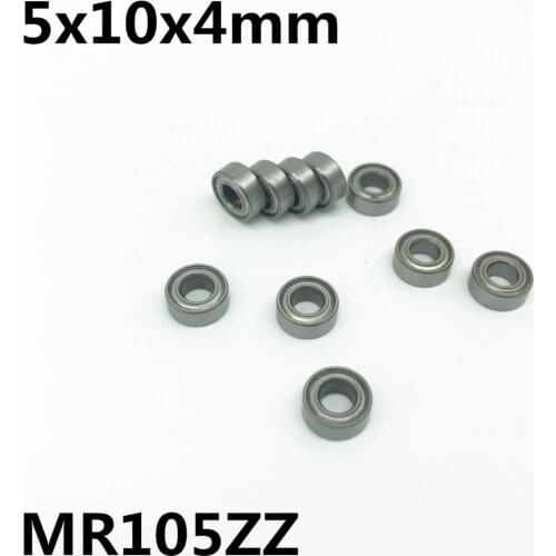 50Pcs MR105ZZ 5x10x4 mm Deep Groove Ball Bearing Miniature Bearing Advanced High Quality Model MR105Z MR105