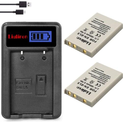 3.7v 1800mah EN-EL5 ENEL5 EN EL 5 En El5 Battery pack For Nikon Camera Coolpix P80 P90 P100 P500 camera accessories