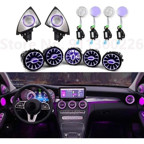 Car 3/12/64 Colors decorative Ambient neon Light For Mercedes-Benz C/GLC class W205 X253 Console Dashboard Condition Air Outlet