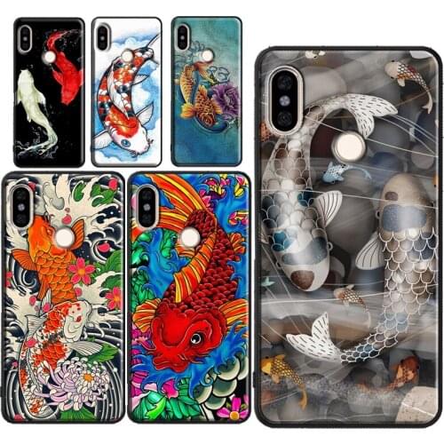 Koi Carp Fish For Xiaomi Mi Note 10 Lite A3 9T Case For Redmi Note 9 Pro 8 7 8T 9S 9A 9C For POCO X3