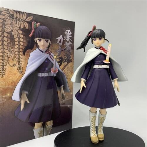 Tsuyuri Kanao Smile Standing Ver. Demon Slayer PVC Action Figure Kimetsu no Yaiba Tanjirou Nezuko Friend Model Collect 17cm