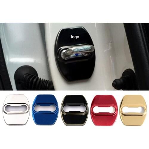 Door Lock Cover Stainless Car Steel Protect Buckle Latch Stop Anti Rust Car Accessories Interior For Hyundai Ix25 Car Sticker