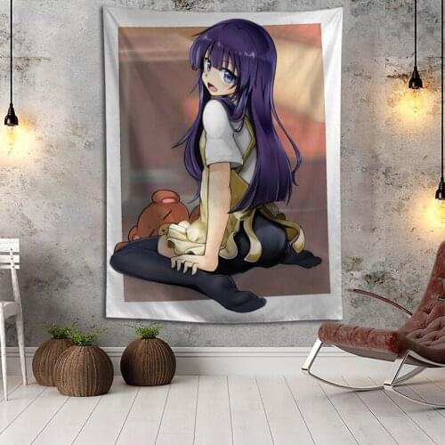 Hot Sale Custom Anime Working!! Printed Tapestry Background Decorative Tapestry Various Sizes Wall Hanging Decor