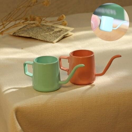 1PC Cute 1/12 Mini Metal Coffee Pot Miniature Dollhouse Kitchen Cooking Accessories