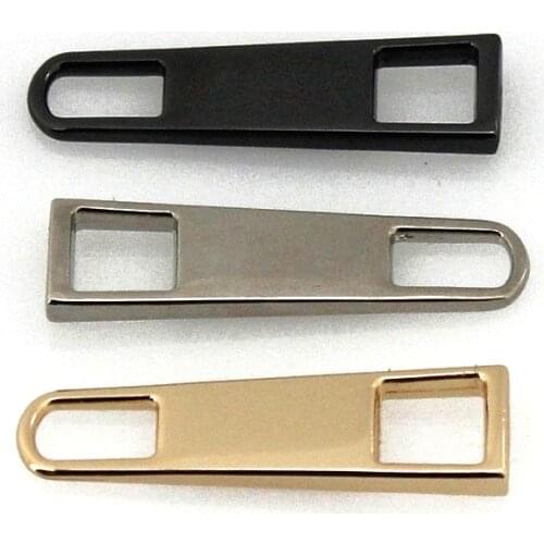 2pcs Metal Zipper Puller Repair Kits Slider Puller Instant Zipper Head Replacement For Broken Buckle Travel Bag Suitcase Garment