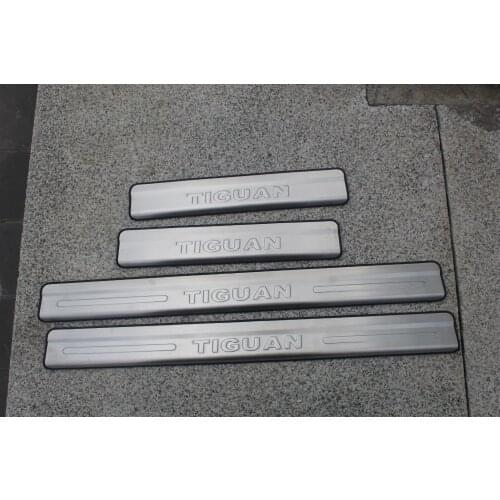 For Volkswagen Tiguan 2004 to 2015 High-quality stainless steel Plate Door Sill Welcome Pedal Car Styling Accessories 4pcs/set