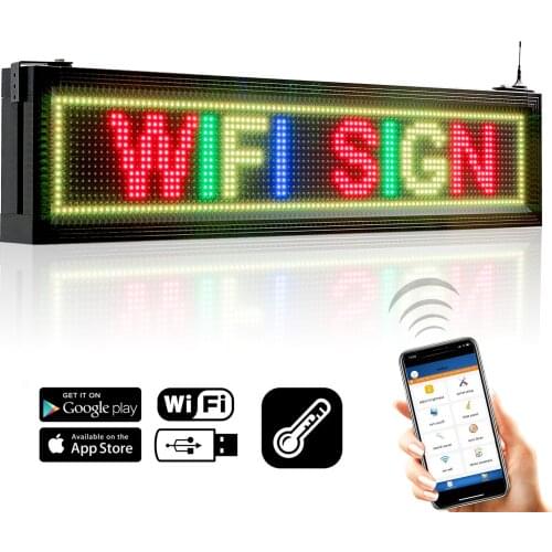 P10 Outdoor RGB Full Color LED Display Brand Wifi+Computer USB Programmable Scrolling information SMD LED Sign for Advertising