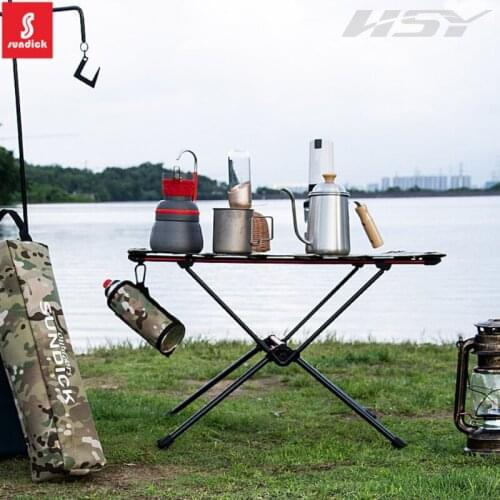 Portable Foldable Table Camping Outdoor Furniture Computer Bed Tables Picnic 6061 Aluminium Alloy Ultra Light Folding Desk