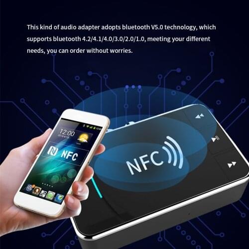 NFC 5.0 Bluetooth Receiver A2DP AUX 3.5mm RCA Jack USB Smart Playback Stereo Audio Wireless Adapter For Car Kit Speaker