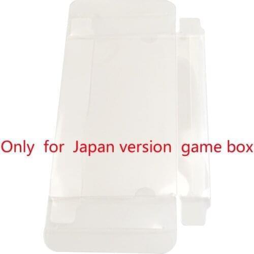 Clear transparent box For GBA Japan version JP game card color box plastic PET Protector collection storage protective box