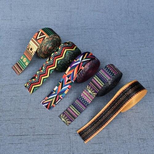1 Yard Width 25mm Ethnic Style Webbing Luggage Belt Straps Dog Pet Collar Leash Harness Handbag Bag Clothing DIY Accessories