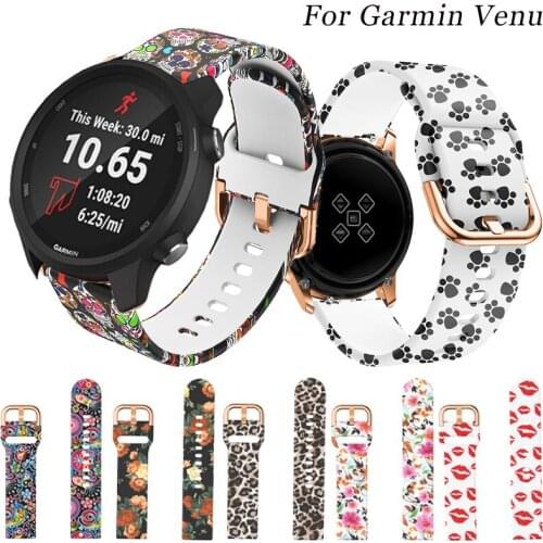 20mm Silicone Watchband Strap for Garmin Venu/ Garmin Vivomove /Vivoactive 3 Band Smart Watch Bracelet Sport Wristband Correa