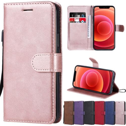 Luxury PU Wallet Case For iPhone Apple 12 Mini 11 Pro Xs Max XR X 8 7 6 6S Plus 5 5S SE 2020 Classic Flip Protect Phone Cover