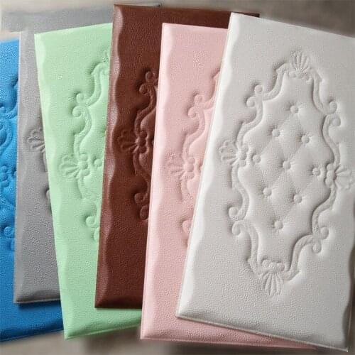 Tatami Self-adhesive Waterproof Stickers Soft Wall Sticker Bedroom Living Room TV Background Wall Stickers Decoration