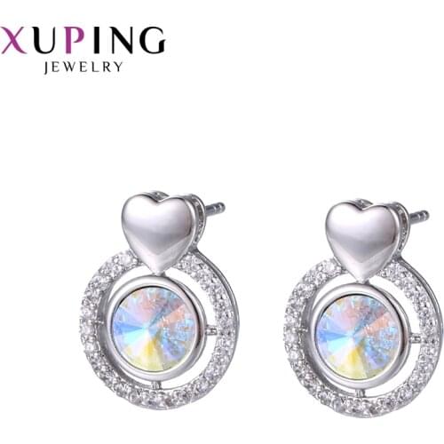 Xuping Jewelry Lovely Style Crystals Earrings for Women Best Gift 96133