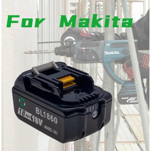 18V 18000MAH Li-Ion For Makita 18V Battery BL1840 BL1850 BL1830 BL1860B LXT 400 Rechargeable Lithium Battery Charger