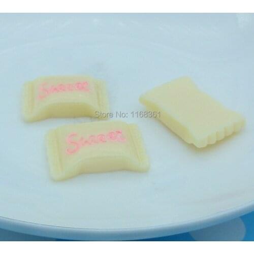 1pcs/lot resin flat back light yellow sweet candy 23mm simulation of food Cabochon Scrapbook DIY phone decoration B303-1