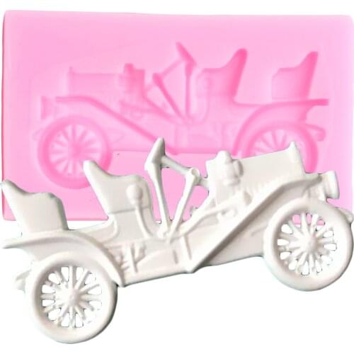 3D Baby Party Car Silicone Mold Candy Fondant Molds DIY Cake Decoration Tools Chocolate Gumpast Moulds Cupcake Baking Mould
