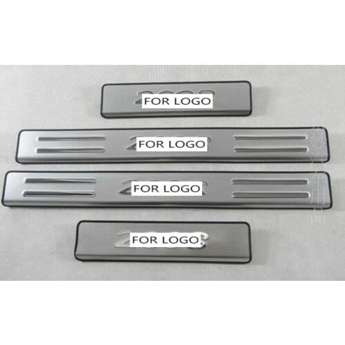Accessories FIT FOR Peugeot 206 207 301 308 408 508 307 2008 Stainless DOOR SCUFF SILL PANEL STEP PLATE Cover Protector Plates