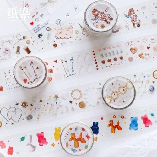 Star Debris Jar Series Bullet Journal PET Washi Tape Cute Decorative Adhesive Tape DIY Scrapbooking Sticker Label Stationery