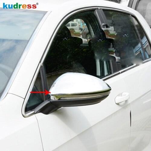 For Volkswagen MK7 GTI Golf7 2013-2017 2018 ABS Chrome Side Back Rearview Mirror Cover Trims Car Accessories