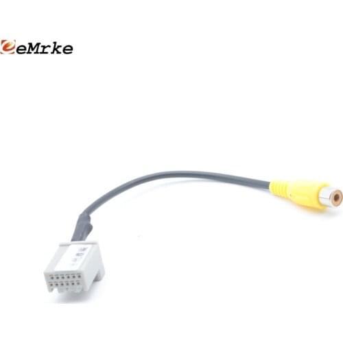 EEMRKE Car Rearview Camera Adapter Connector Wire for Honda Inspire 2018 Sixth Gen. Upgrade Screen Display Video Input RCA Cable