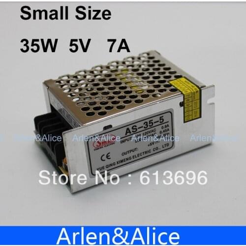 35W 5V 7A 100V-240V INPUT Small Volume Single Output Switching power supply for LED Strip light