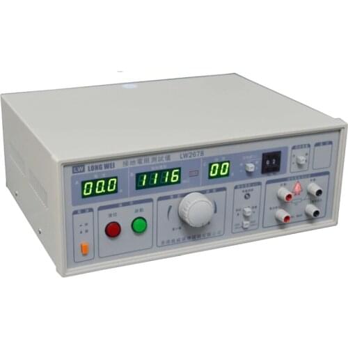 LW2678 Earth resistance tester earth resistance meter,ground bond tester Test alarm value can be arbitrary set up