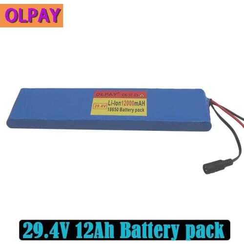 7S2P 18650 li-ion Rechargeable battery pack 29.4v 12000mAh electric bicycle moped Balancing scooter