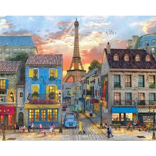 MESTOP DIY Scenic 5D Diamond Painting Cross Stitch Full Round Mosaic Diamond Embroidery Home Decor Wall Art