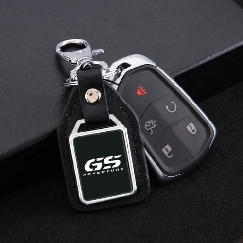 Fashion motorcycle leather Keychain with logo For BMW R1200GS R1200 GS LC 2013 - 2020 2019 2018 R1250GS Adventure R 1250 GS