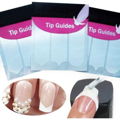 1 Pack Nail Art Stickers Tip Guides French Manicure Decals DIY Styling Tools SANA889