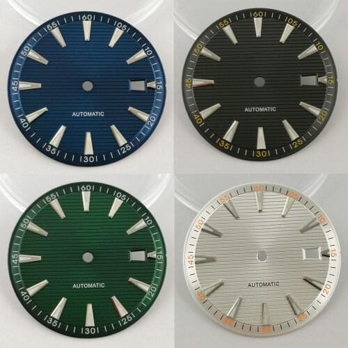 New Bliger 33.3mm Sterile Watch Dial Luminous Dial Fit NH35/NH35A Movement