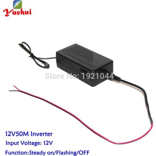New EL inverter EL driver for loading 50M EL wire or Neon Light Input Power DC-12V for Night Glowing club Partydecoration
