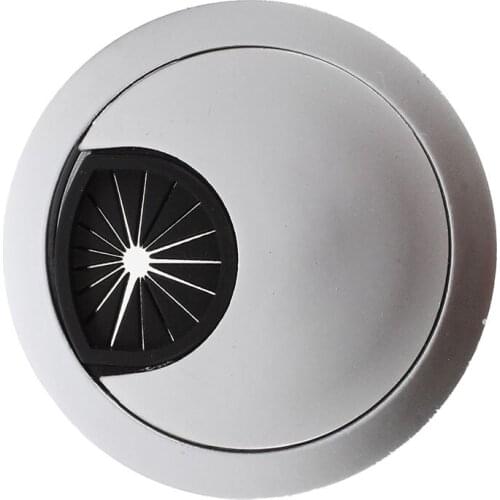 PC computer stainless steel 50 mm diameter Desk grommet cable hole cover