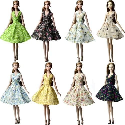 NK 2021 Mix Doll Dress Fashion Super Model Coat Modern Outfit Daily Wear Skirt For Barbie Doll Accessories Gift Baby Toys JJ