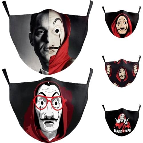 Popular Movie Series HouseofPaper Fashion Adult Face-Mask Women Men Unisex Protection Cycling Spots Party Mask Halloween Cospaly