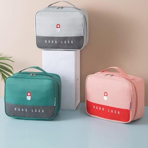 Outdoor Travel Portable Medicine Box Large Capacity Portable Medicine Adventure Vehicle Household Fabric First Aid Kit