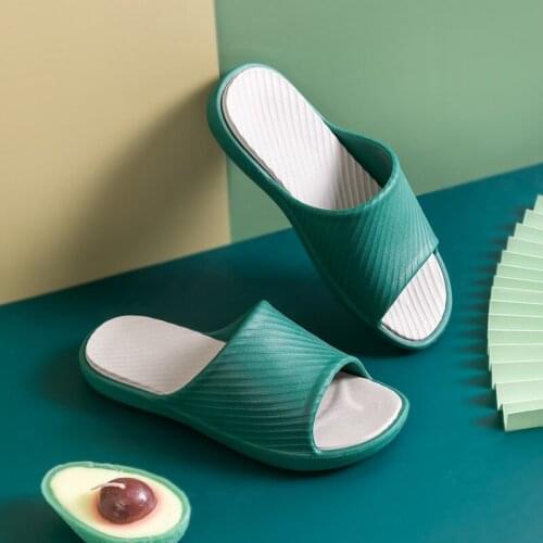 Home Slippers Women Summer Shoes Soft Bottom Indoor Non-slip Couple Thick Sole Bathroom Bath Unisex Comfort Slides Flip Flops