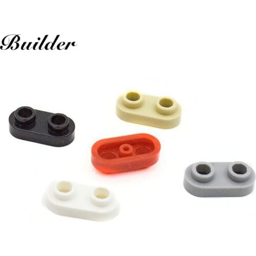 Building Blocks 35480 10PCS Plate 1x2 Rounded with 2 Open Studsr For Bricks Parts DIY MOC Educational Compatible Major Brands