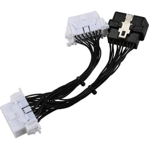 1PC Car OBD2 One Point Two Extension Cord 15cm One For Two Adapter Extension Cord Car Diagnostics