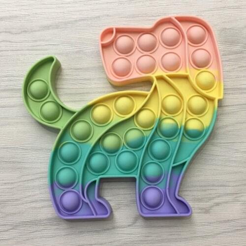 Fun Push Bubble Rainbow Color Animal Sensory Fidget Toys for Autism Stress Reliever fidget Anxiety Relief Funny Toys for Kids