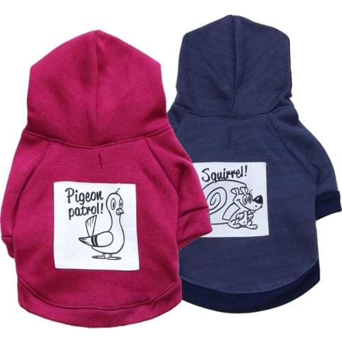 Spring and Autumn New Classic and Generous Beautiful Fleece Sweater Printing Duck Mouse T-shirt Long-sleeved Pet Clothes