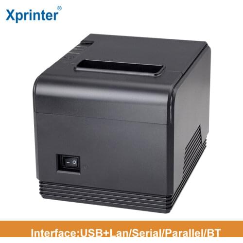 High speed 80mm auto cutter POS printer Thermal receipt printer Kitchen printer USB+LAN+Serial/USB+Parallel for marking shop