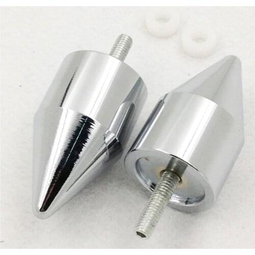 Aftermarket freeshiping motorcycle parts Spike Bar Ends For Yamaha YZFR6 2006-2012 YZFR1 1998-2012 FJR-1300 2003-2010 Chrome
