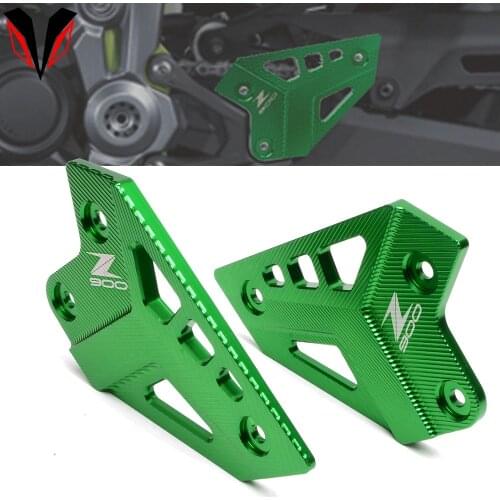 Motorcycle Foot Peg Heel Guard For Kawasaki Z900 Z 900 2017 2018 2019 2020 CNC FootPeg Footrest Rear set Heel Plates Protector