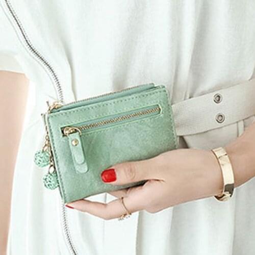 Women Wallet Mini Cute Short Leather Wallet Femme Zipper Clutch Billetera Mujer Bolsa Feminina