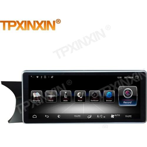 1 Din Carplay Android Radio Receiver Multimedia Stereo For Mercedes Benz C C204 2011 2012 2013 2014 GPS Navi Recorder Head Unit