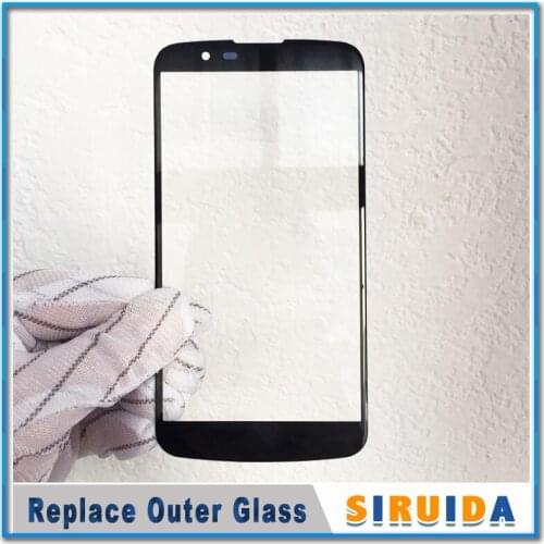 1pcs Best LCD Front Glass Outer Lens For LG K10 version 2016 K430DS F670 K430N LTE Broken Touch Screen Replacement Repairing